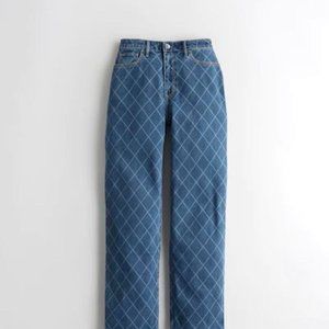 Ultra High-Rise Diamond Dark Wash Dad Jeans [NWT, 13R, 31W/31L]